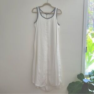 Splendid White Scoop Neck Tank Midi Dress Size XS